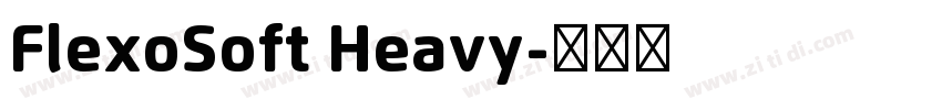FlexoSoft Heavy字体转换
